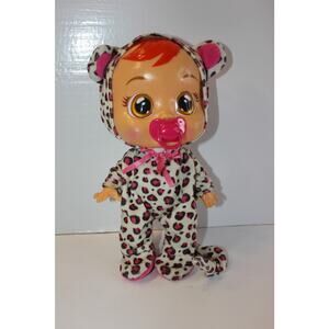 Cry Babies Lea Doll Dressed In A Leopard Suit Baby Doll Cries Real Tears
